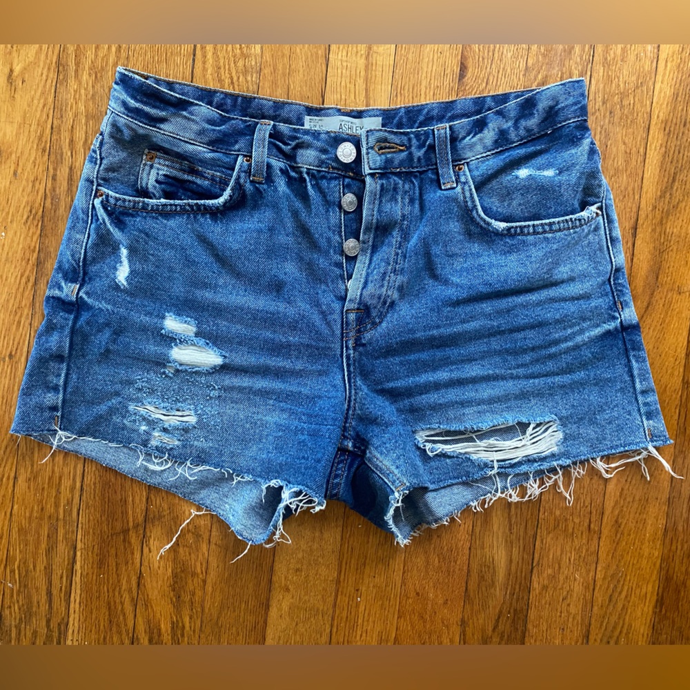 Topshop Moto Ashley Denim Shorts